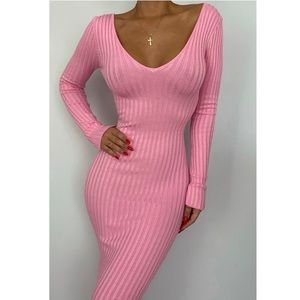💕 PINK Knit Dress 💕🫶🏻